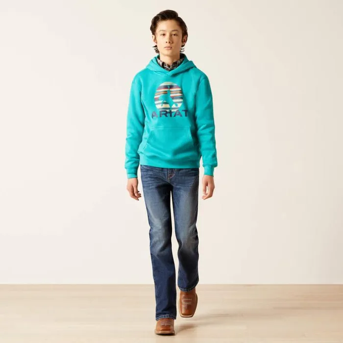Jackets and Vests Kids Ariat In Motion Hoodie Tile Blue