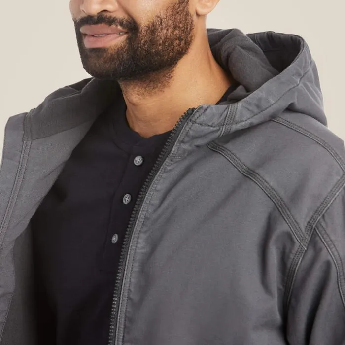 Jackets and Vests Men Ariat FR DuraLight Stretch Canvas Jacket Iron Gray Jackets and Vests Men Ariat FR DuraLight Stretch Canvas Jacket Iron Gray