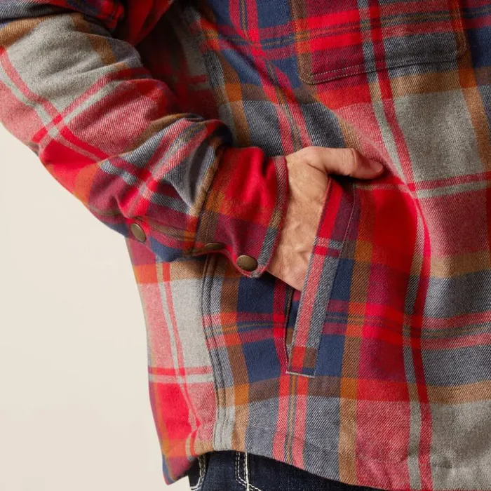 Jackets and Vests Men Ariat Hoffman Shirt Jacket Merlot Jackets and Vests Men Ariat Hoffman Shirt Jacket Merlot