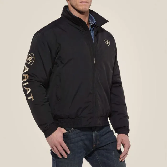 Jackets and Vests Men Ariat Team Logo Insulated Jacket Black