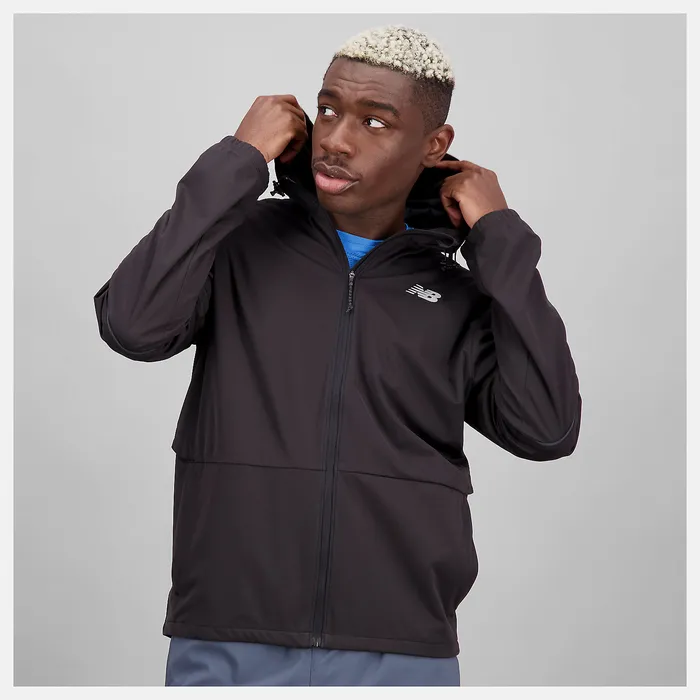 Jackets and Vests Men New Balance Impact Run Water Defy Jacket BLACK