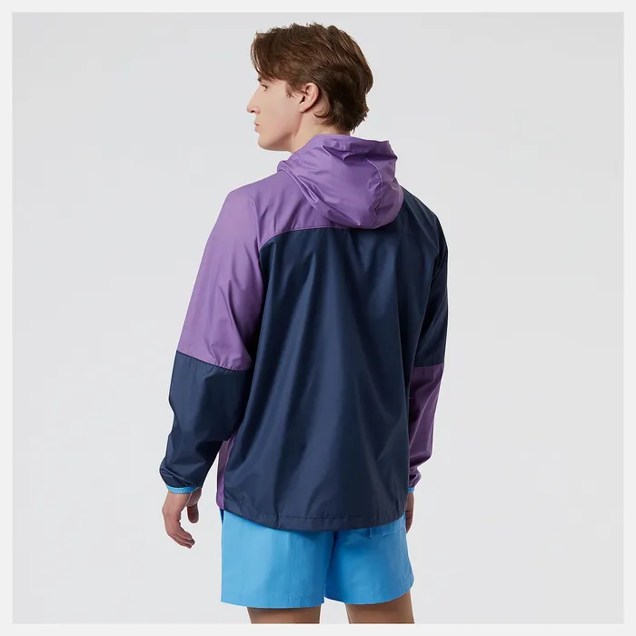 Jackets and Vests New Balance Men Parks Project x New Balance Packable Anorak Jacket SOUR GRAPE