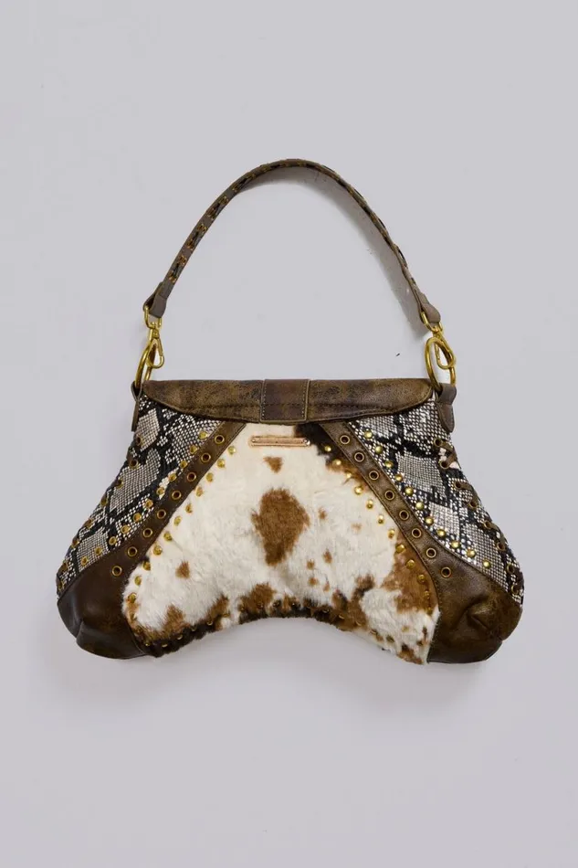 Jaded London Accessories Women Ophidian Cow Shoulder Bag Multi