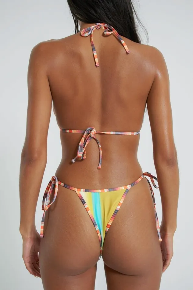 Jaded London Bikini Tops Women Sunset Micro Triangle Bikini Top Multi