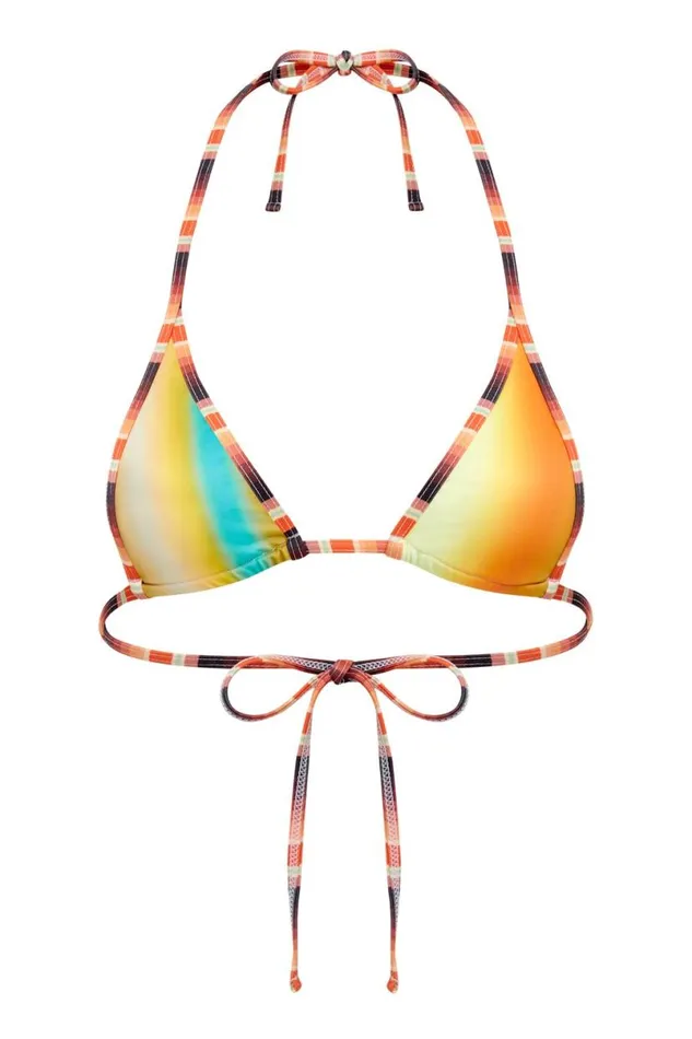 Jaded London Bikini Tops Women Sunset Micro Triangle Bikini Top Multi