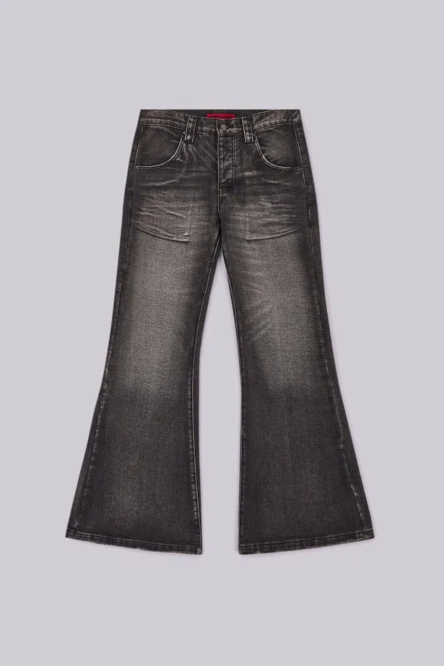Jaded London Bootcut Jeans Men Washed Black Blaze Jeans Washed Black