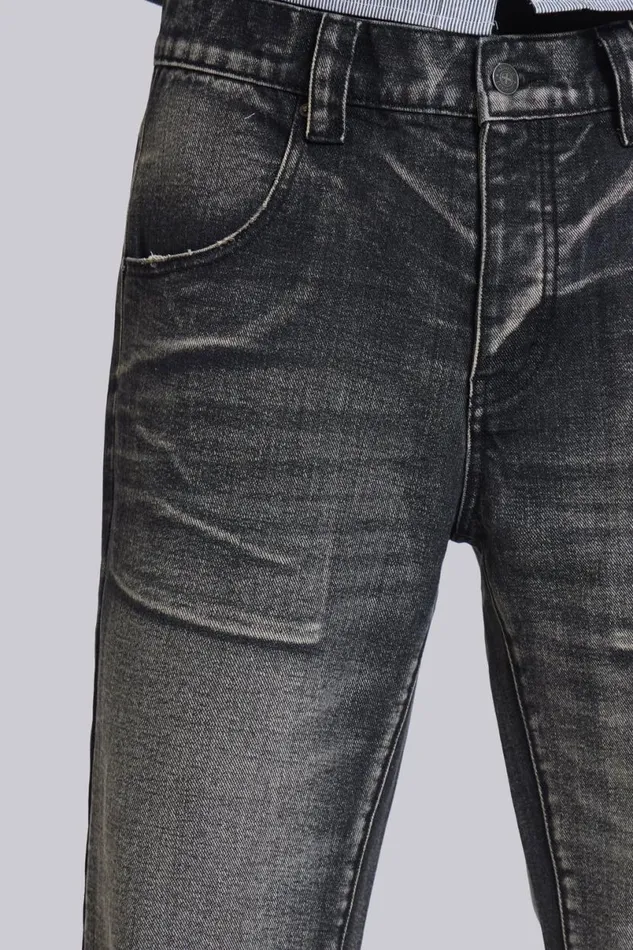 Jaded London Bootcut Jeans Men Washed Black Blaze Jeans Washed Black