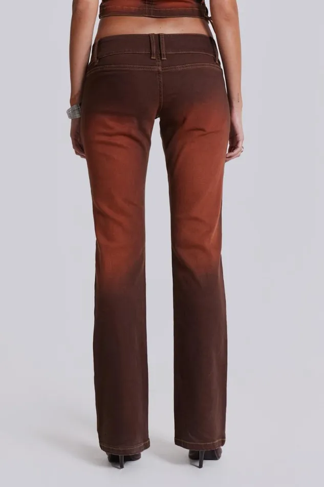 Jaded London CoOrds Women Genesis Low Rise Jeans Orange