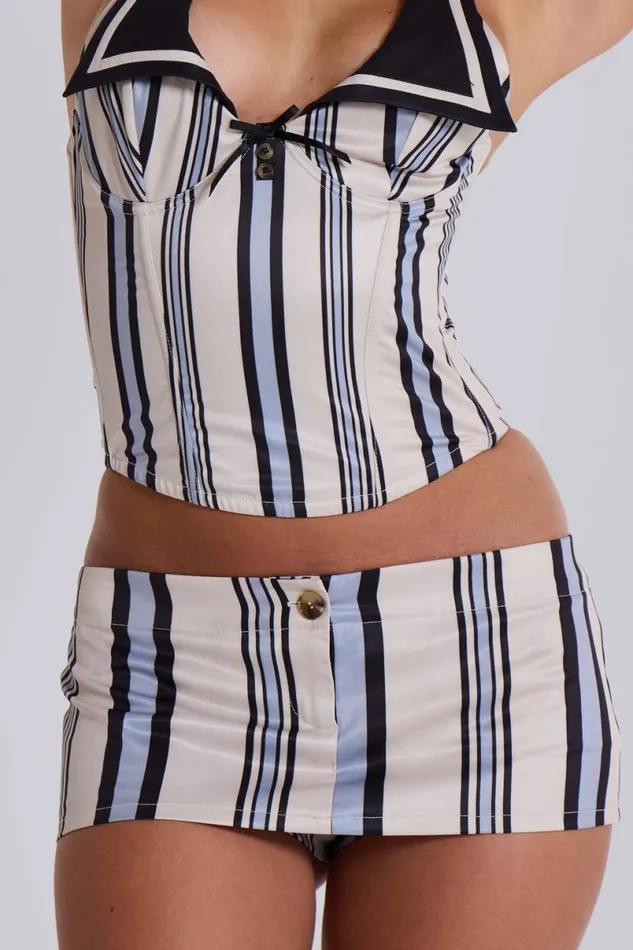 Jaded London CoOrds Women Nauti Girlfriend Stripe Corset Multi
