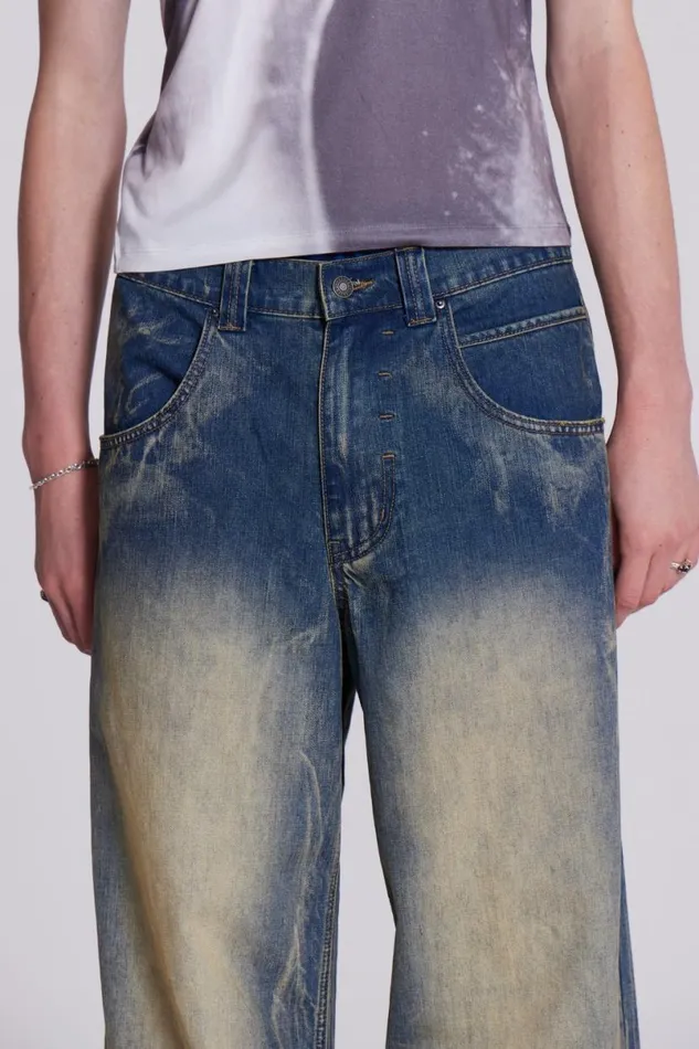 Jaded London Colossus Jeans Men Blue Ethereal Colossus Jeans Blue