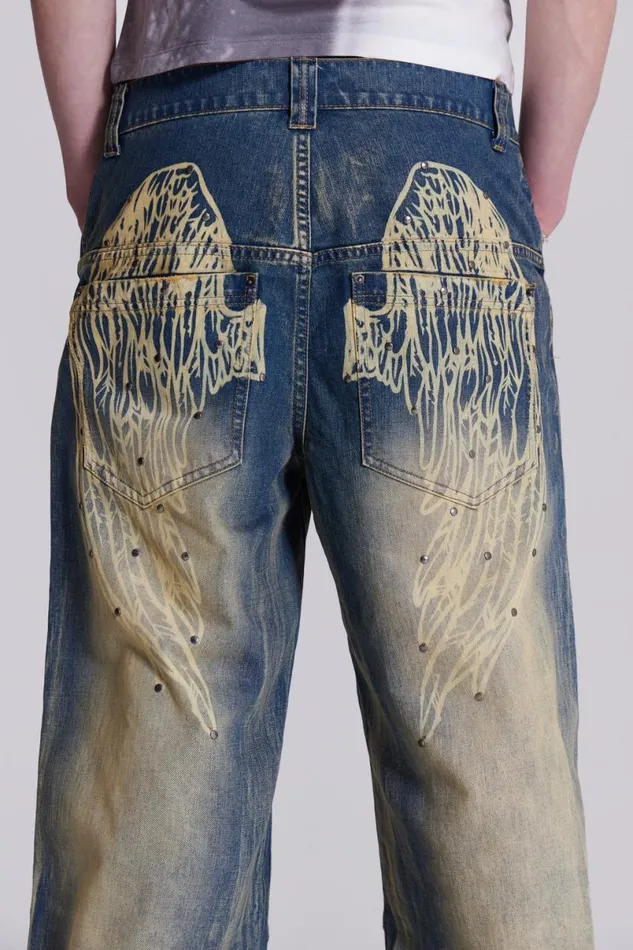 Jaded London Colossus Jeans Men Blue Ethereal Colossus Jeans Blue
