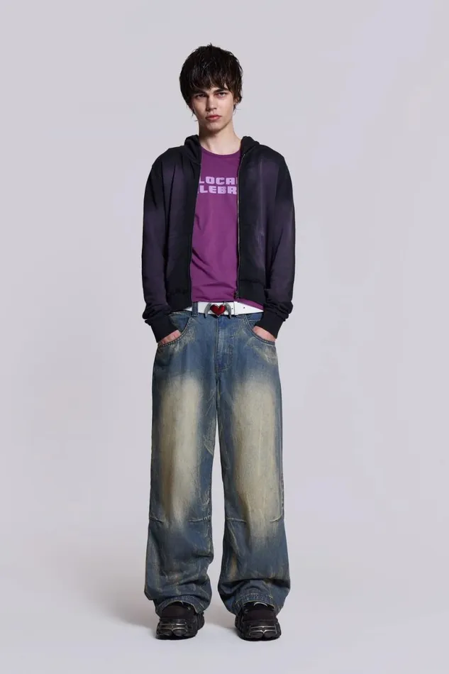 Jaded London Colossus Jeans Men Blue Ethereal Colossus Jeans Blue