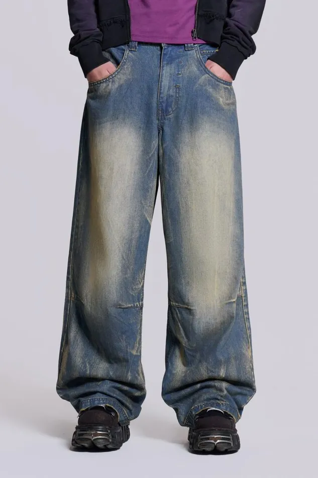 Jaded London Colossus Jeans Men Blue Ethereal Colossus Jeans Blue