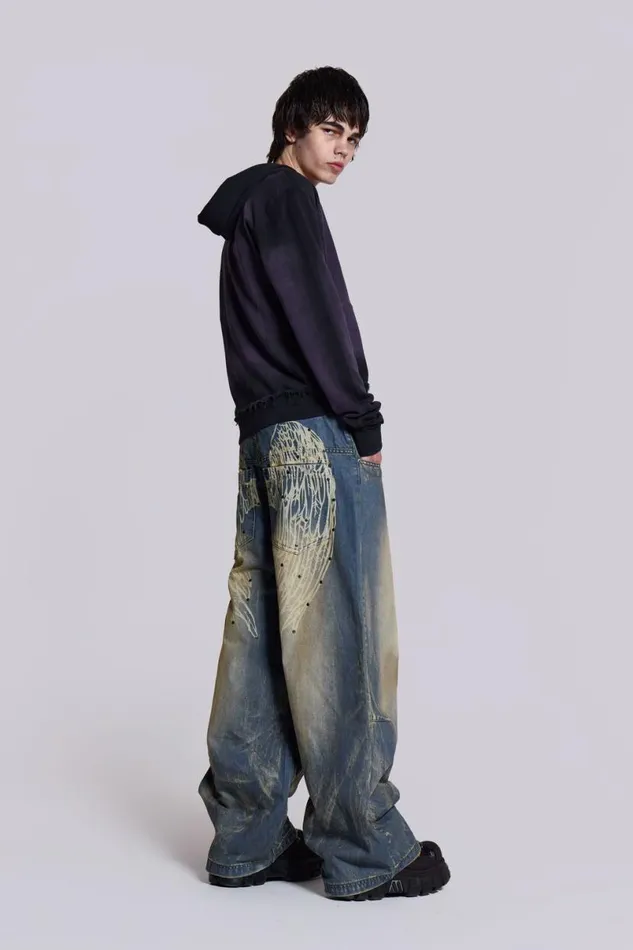 Jaded London Colossus Jeans Men Blue Ethereal Colossus Jeans Blue