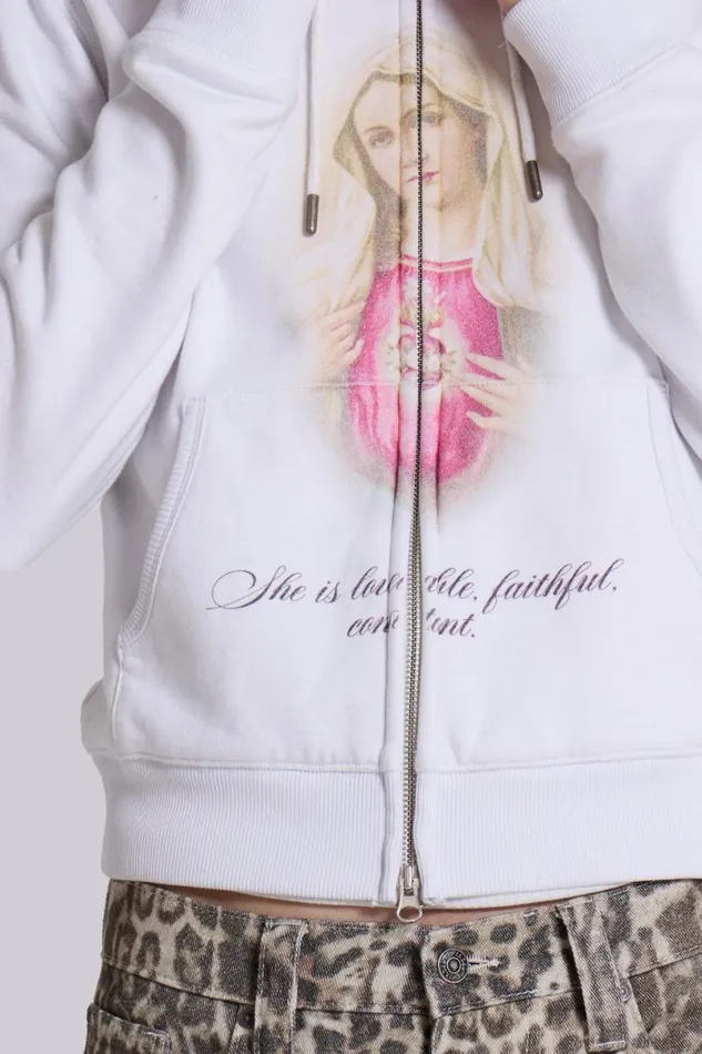 Jaded London Hoodies and Sweatshirts Men Mother Hoodie White
