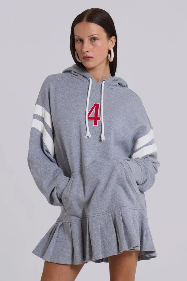 Jaded London Hoodies and Sweatshirts Women 4 Or Nothing Sweater Dress In Grey Marl Grey Jaded London Hoodies and Sweatshirts Women 4 Or Nothing Sweater Dress In Grey Marl Grey
