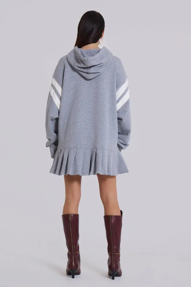 Jaded London Hoodies and Sweatshirts Women 4 Or Nothing Sweater Dress In Grey Marl Grey
