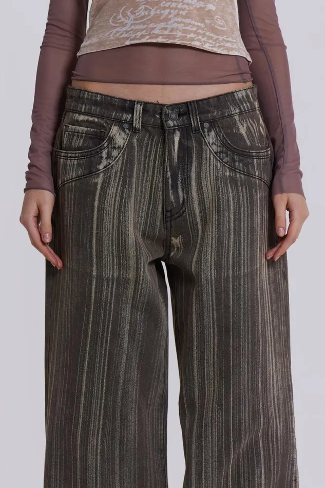 Jaded London Jeans Women Jana Stripe Jeans Blue