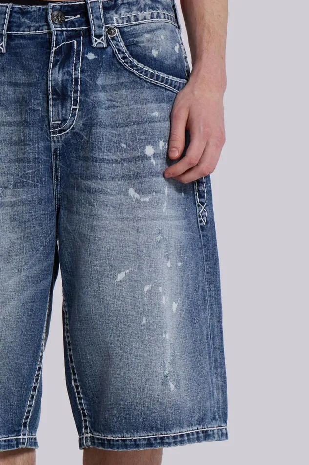 Jaded London Jeans Women Rock Revival Axel Colossus Jorts Blue