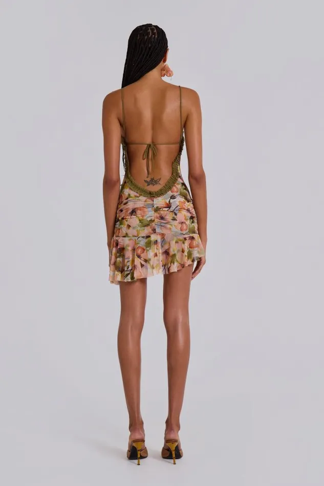 Jaded London Mini Dresses Women Sunrise Bloom Mini Fatale Dress Light Floral