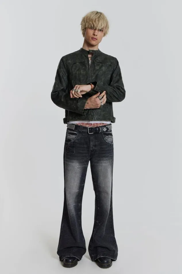 Jaded London Outerwear Men Graphite Jacket Grey