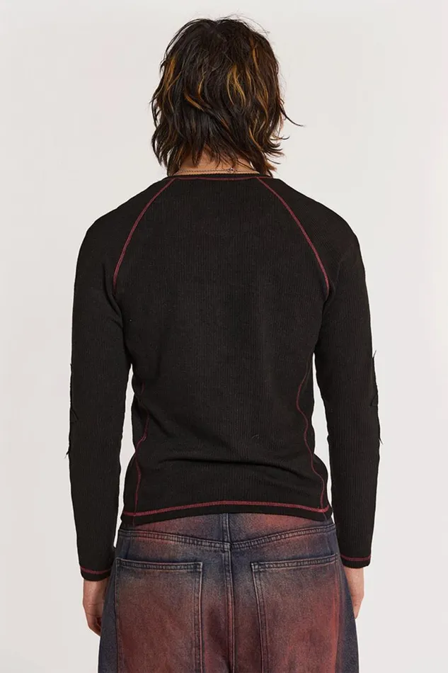 Jaded London TShirts and Vests Men Black Starstruck Tee Black