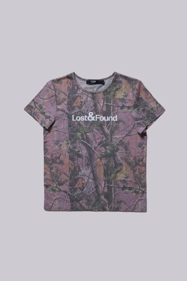 Jaded London TShirts and Vests Men Lost and Found Camo Tee Pink