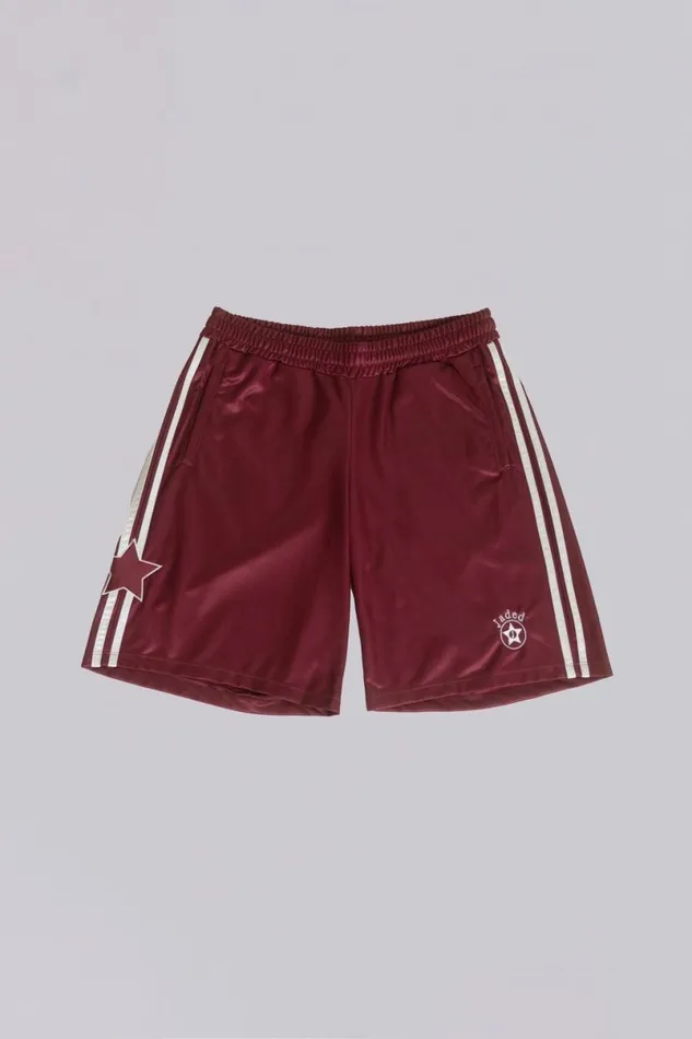 Jaded London Unisex UnisexWomen Burgundy Alyx Longline Football Shorts Red