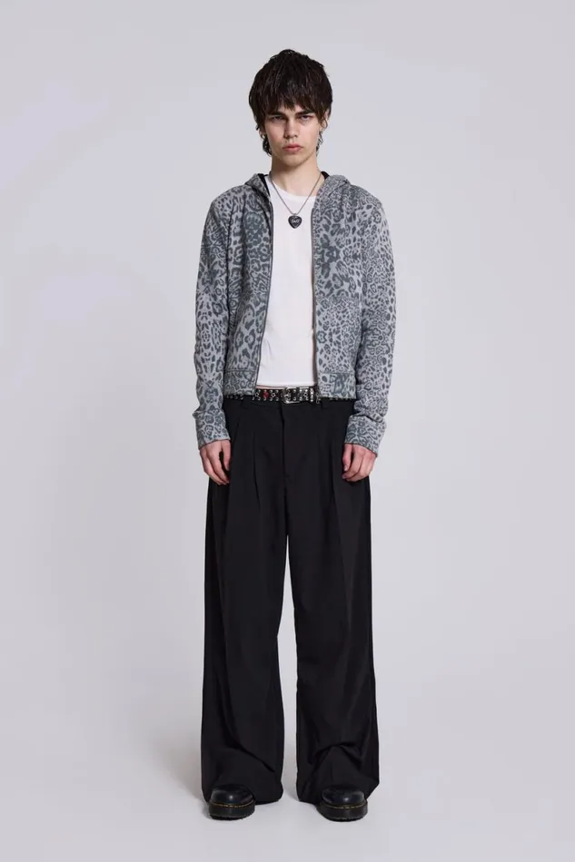 Jaded London Unisex UnisexWomen Goliath Black Suit Pants Black