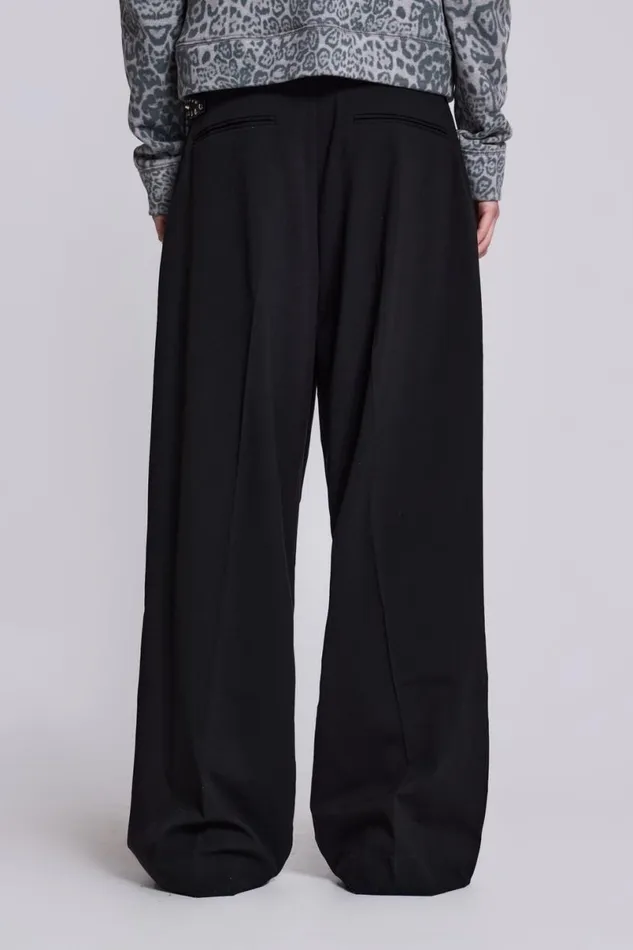 Jaded London Unisex UnisexWomen Goliath Black Suit Pants Black