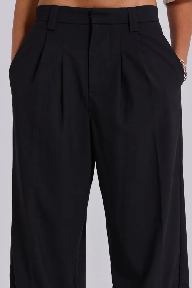 Jaded London Unisex UnisexWomen Goliath Black Suit Pants Black