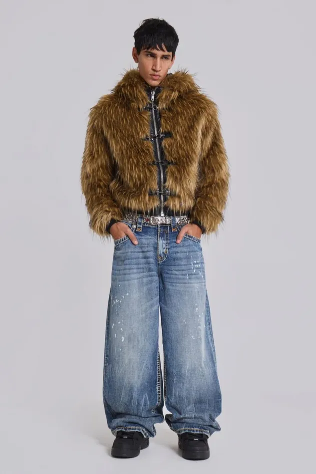 Jaded London Unisex UnisexWomen Rock Revival Axel Colossus Jeans Blue