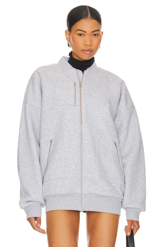 Jaida Bomber Jacket Heather Grey Women Lovers and Friends Jackets and Coats Jaida Bomber Jacket Heather Grey Women Lovers and Friends Jackets and Coats