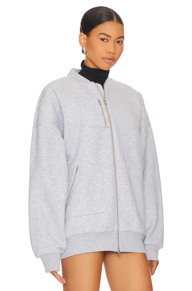 Jaida Bomber Jacket Heather Grey Women Lovers and Friends Jackets and Coats Jaida Bomber Jacket Heather Grey Women Lovers and Friends Jackets and Coats