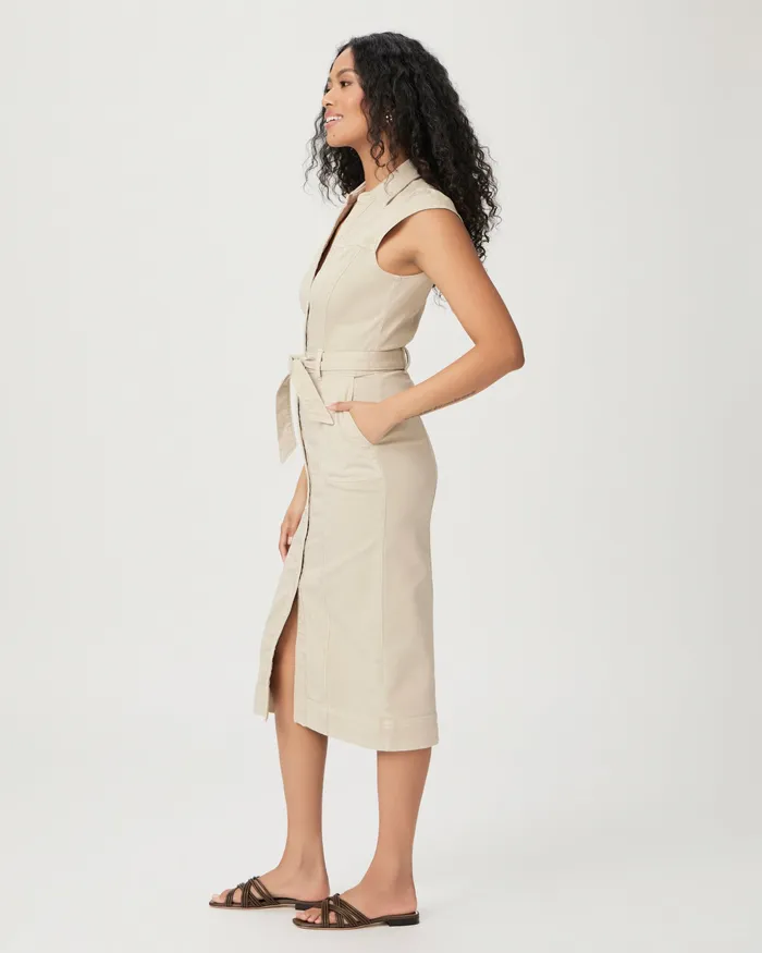 Jaxsyn Midi Dress 8211 Vintage Warm Sand Women Dresses PAIGE Jaxsyn Midi Dress 8211 Vintage Warm Sand Women Dresses PAIGE