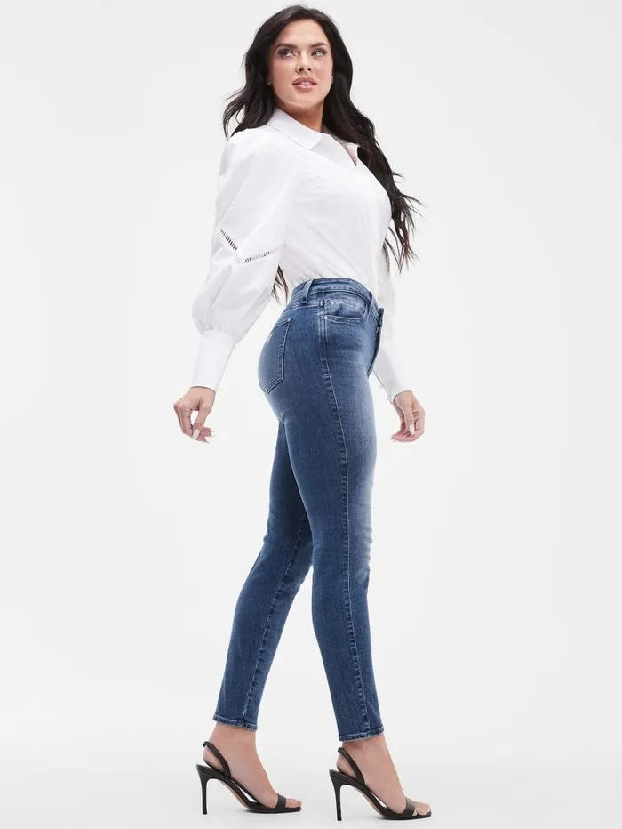 Jeans and Denim Eco Sexy Curve MidRise Skinny Jeans Carnaby Indigo GUESS Women Jeans and Denim Eco Sexy Curve MidRise Skinny Jeans Carnaby Indigo GUESS Women
