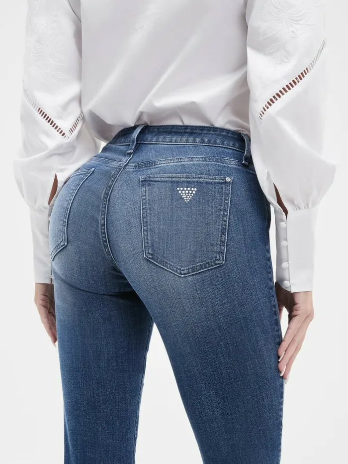 Jeans and Denim Eco Sexy Curve MidRise Skinny Jeans Carnaby Indigo GUESS Women Jeans and Denim Eco Sexy Curve MidRise Skinny Jeans Carnaby Indigo GUESS Women