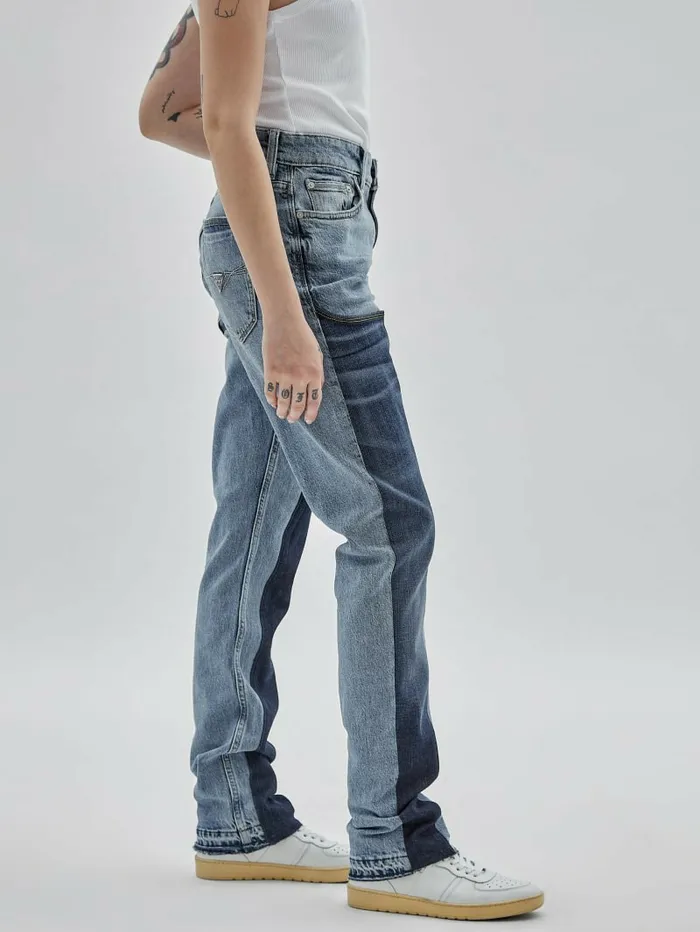 Jeans and Denim GUESS Women GUESS Originals x Homeboy Upcycled Paneled Jeans Upcycled Denim Multi Jeans and Denim GUESS Women GUESS Originals x Homeboy Upcycled Paneled Jeans Upcycled Denim Multi