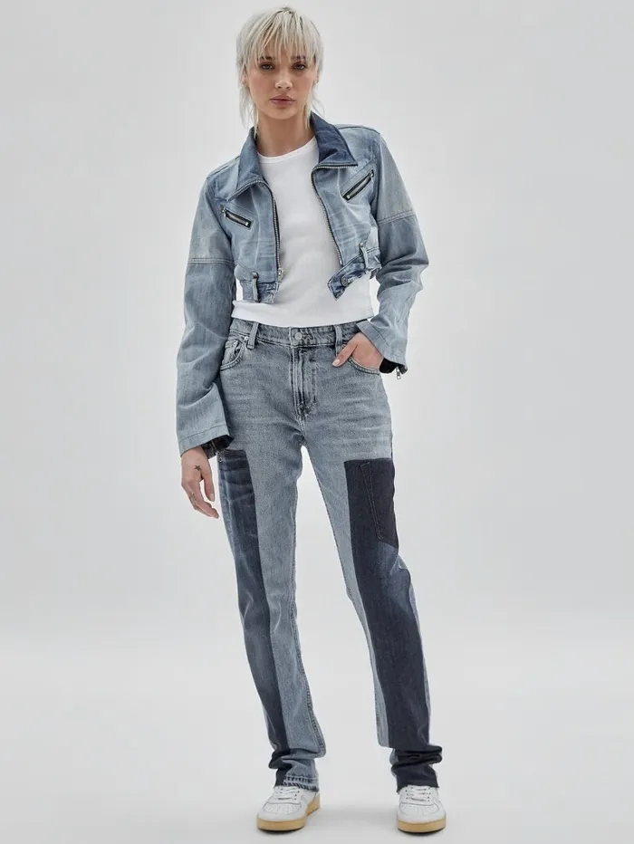 Jeans and Denim GUESS Women GUESS Originals x Homeboy Upcycled Paneled Jeans Upcycled Denim Multi Jeans and Denim GUESS Women GUESS Originals x Homeboy Upcycled Paneled Jeans Upcycled Denim Multi