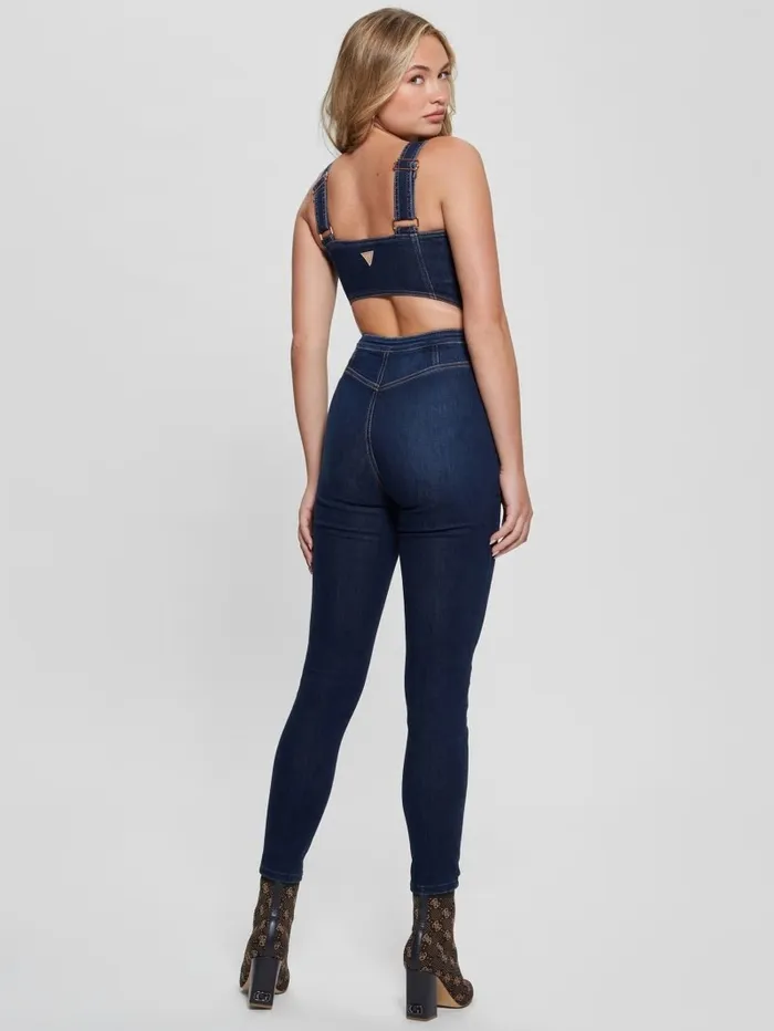 Jeans and Denim GUESS Women Reina Denim Jumpsuit Plume Dark Jeans and Denim GUESS Women Reina Denim Jumpsuit Plume Dark