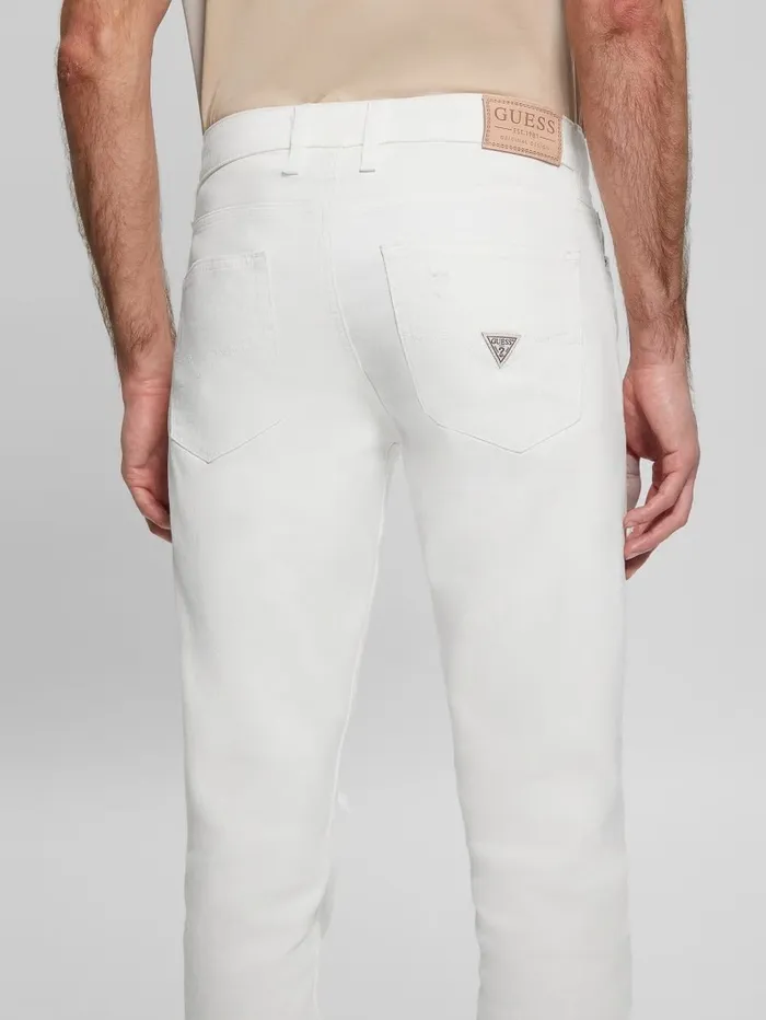 Jeans and Denim Men GUESS Eco Destroyed Tapered Jeans Rinsed Natural Destroy