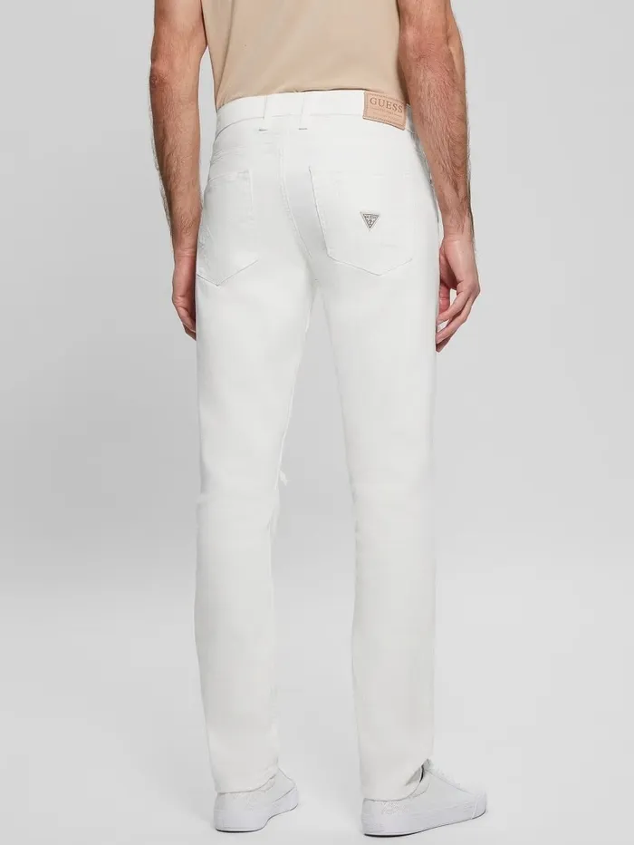 Jeans and Denim Men GUESS Eco Destroyed Tapered Jeans Rinsed Natural Destroy