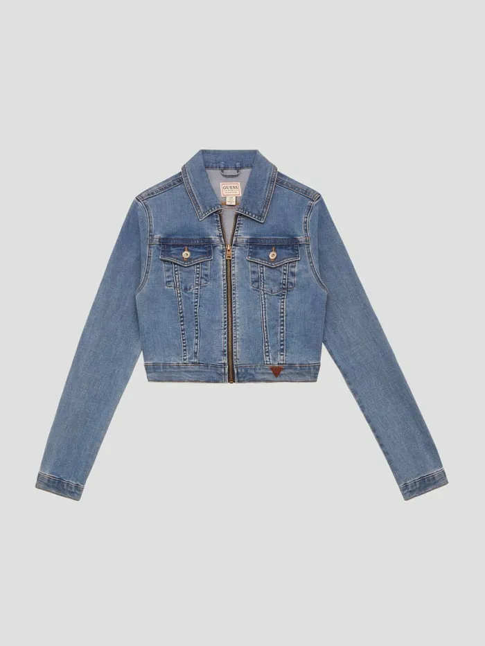 Jeans and Denim Sexy Crop Denim Jacket Boca Blue 8211 GUESS Women Jeans and Denim Sexy Crop Denim Jacket Boca Blue 8211 GUESS Women