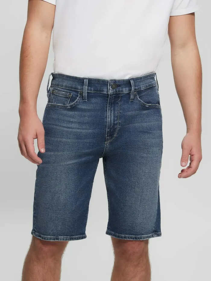 Jeans and Denim Slim Shorts Deep Reef GUESS Men