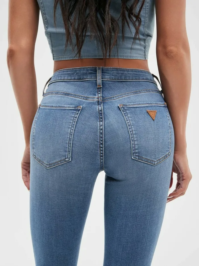 Jeans and Denim Women GUESS Eco Sexy Curve Jeans Alta Wash