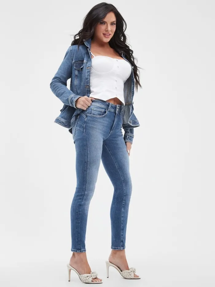 Jeans and Denim Women GUESS Eco Shape Up Skinny Jeans Calicycle Mid Jeans and Denim Women GUESS Eco Shape Up Skinny Jeans Calicycle Mid