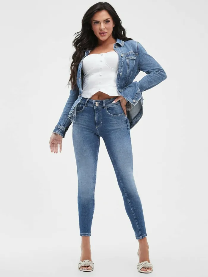 Jeans and Denim Women GUESS Eco Shape Up Skinny Jeans Calicycle Mid Jeans and Denim Women GUESS Eco Shape Up Skinny Jeans Calicycle Mid