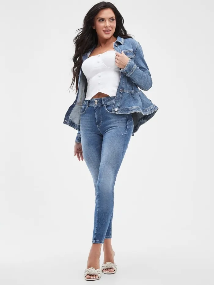 Jeans and Denim Women GUESS Eco Shape Up Skinny Jeans Calicycle Mid Jeans and Denim Women GUESS Eco Shape Up Skinny Jeans Calicycle Mid