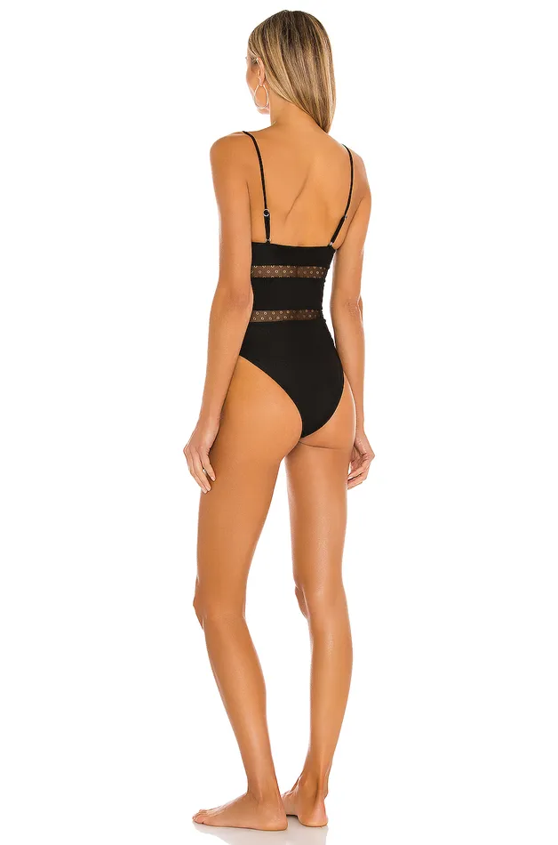 Jet One Piece Black Women Lovers and Friends Swimsuits and CoverUps Jet One Piece Black Women Lovers and Friends Swimsuits and CoverUps