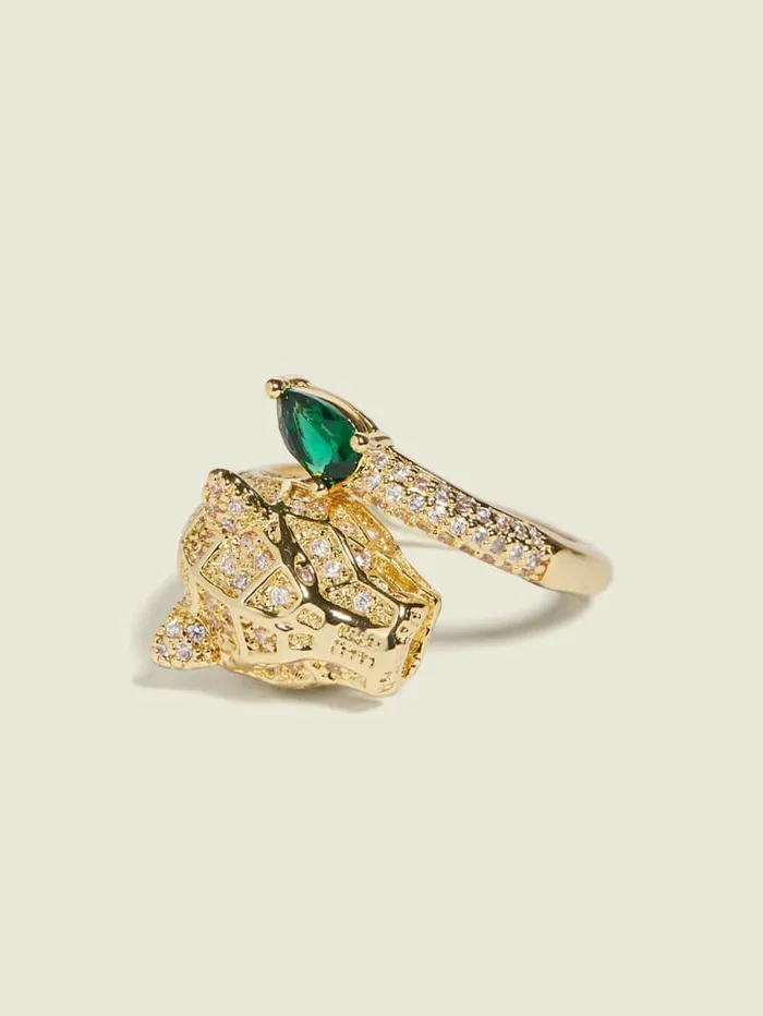 Jewelry GUESS Women Panther Ring Single Gold